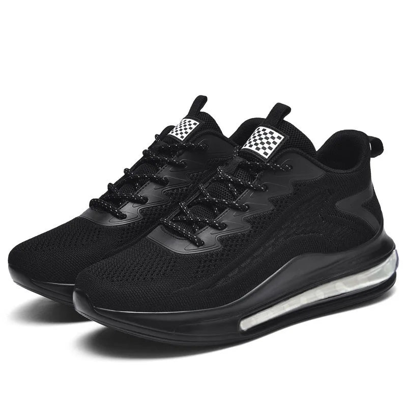 Spring and Autumn New Men's Casual Air Cushion Running Shoes Lightweight Mesh Casual Shoes Anti-Slip Shock Absorbing Sports Shoe