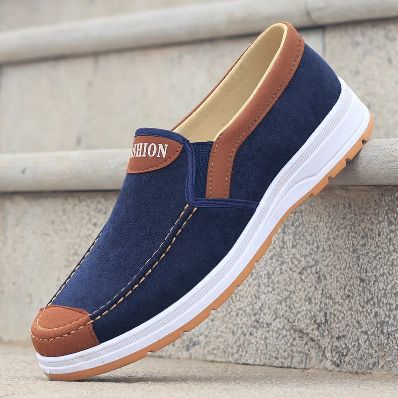 Men's casual board shoes, old Beijing cloth shoes, breathable, comfortable, and non slip canvas shoes, men's work shoes