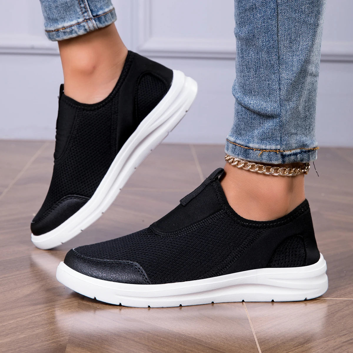 Summer Men's Shoes Mesh Sneakers Fashion Flying Woven Running Shoes Trendy Casual Ultra-Soft Ultra-Light Mesh Shoes