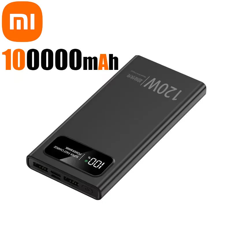 Xiaomi 200000mAh Power Bank 120W Fast Charging Portable Mobile Power Ultralarge Capacity Digital Display External Battery