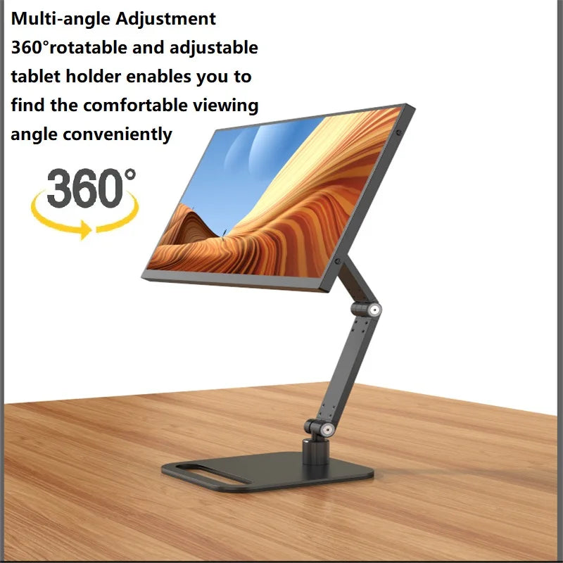 Portable Monitor Base Universal 14''-24'' Vesa Mounted Lcd Touch Screen Holder Folding Screen Display Stand Bracket Desktop