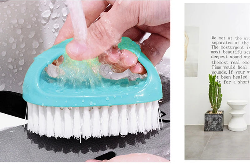 Household Cleaning Brush Candy-colored Laundry Brush Egg-shaped Shoe Brush Universal Cleaning Brush Clothing Brush Cleaning Tool