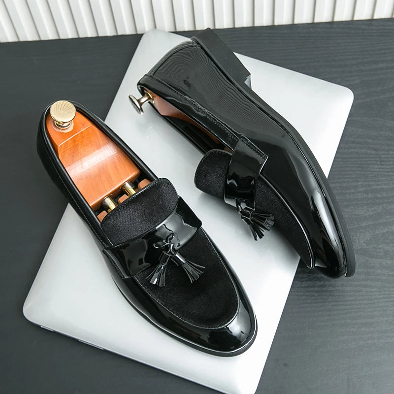 Men's Tassel Leather Shoes Men's Party Formal Loafers Casual Evening Dress Moccasins Wedding Shoes Fashion Casual Men's Shoes