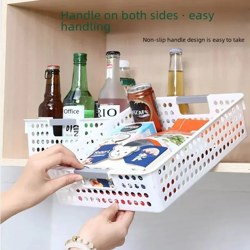 Household miscellaneous items storage basket snack toy storage box plastic shelf kitchen tabletop minimalist storage box
