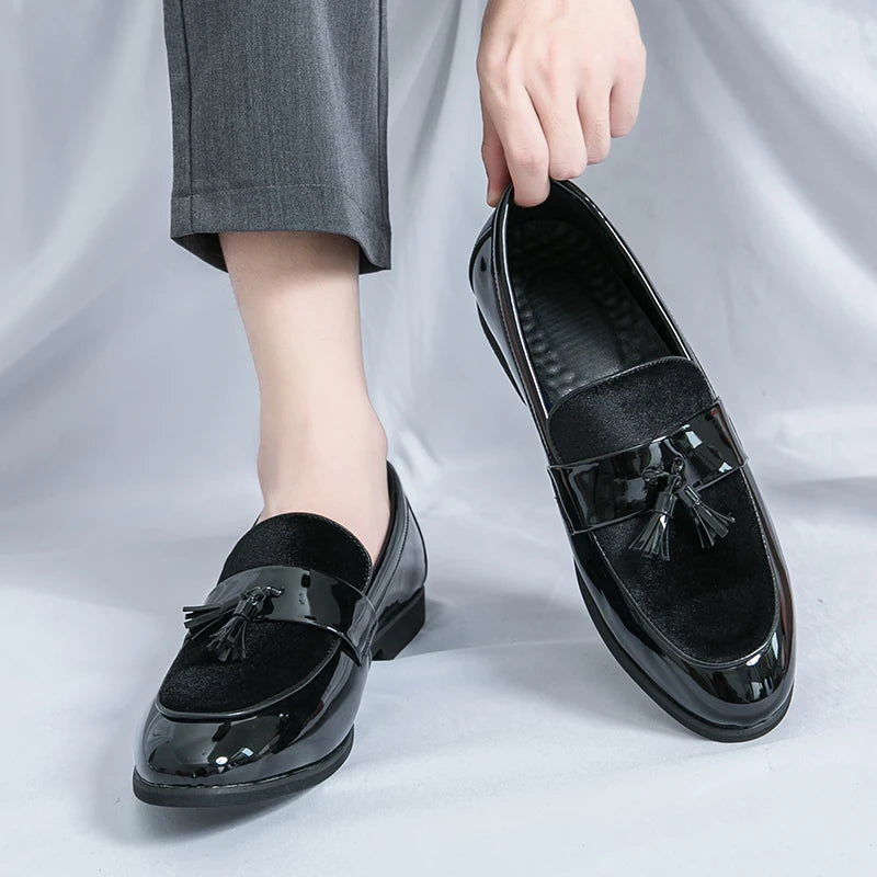 Men's Tassel Leather Shoes Men's Party Formal Loafers Casual Evening Dress Moccasins Wedding Shoes Fashion Casual Men's Shoes