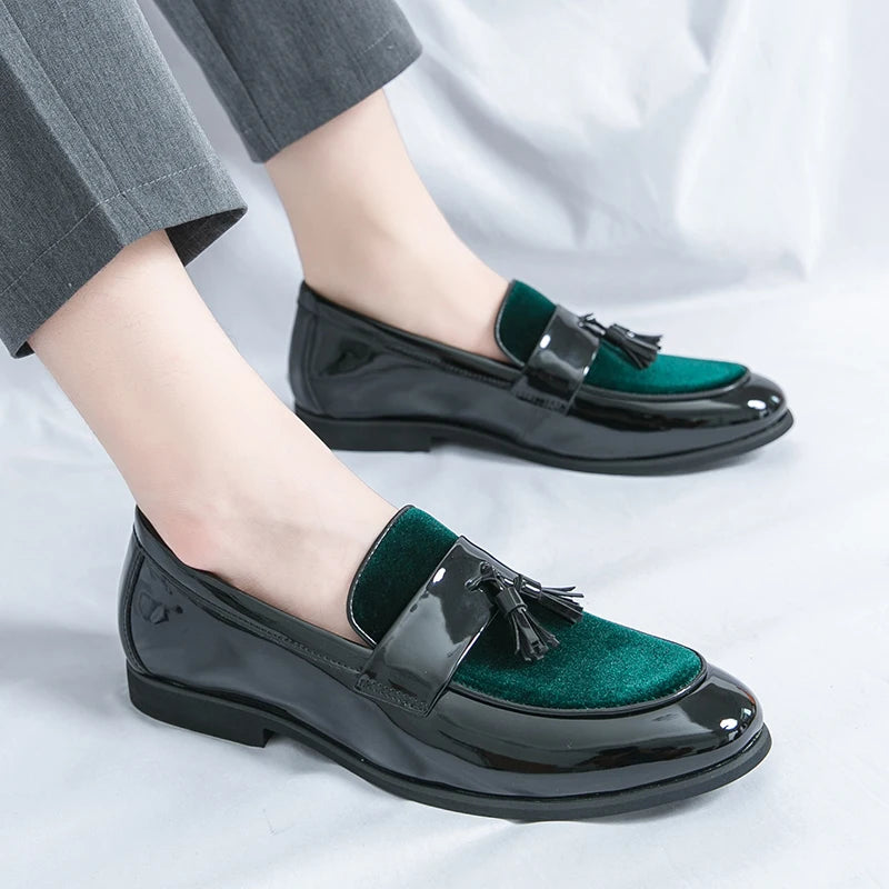 Men's Tassel Leather Shoes Men's Party Formal Loafers Casual Evening Dress Moccasins Wedding Shoes Fashion Casual Men's Shoes