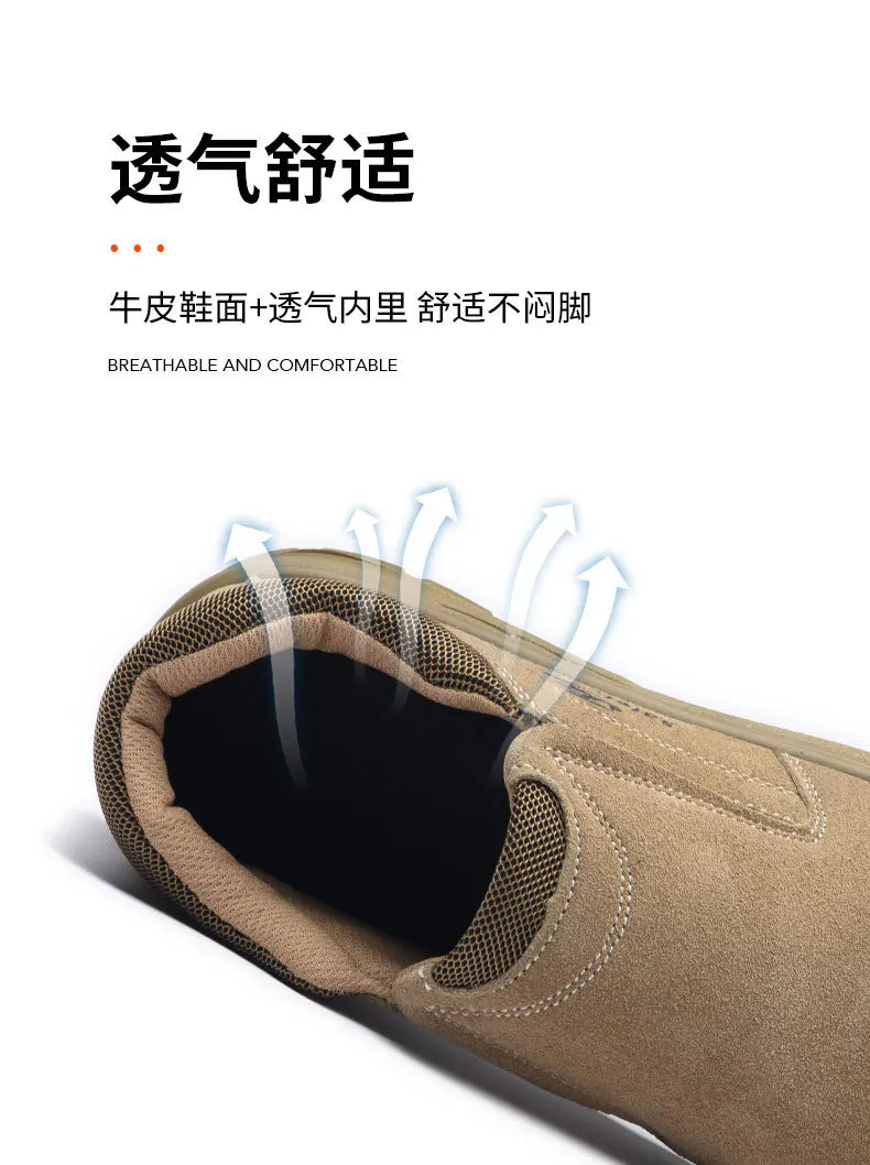 Insulated Safety Boots Men Anti-smash Anti-stab Safety Shoes for Men Construction Welding Work Shoes Safety Protective Men Shoes