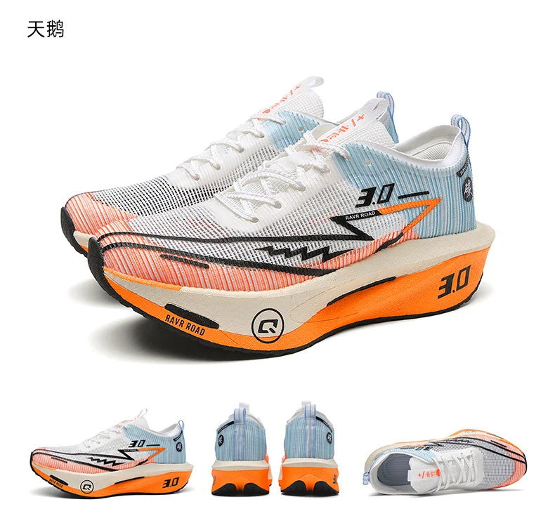 NEW Running Shoes Men Sports Marathon Carbon Plate Breathable Lightweight Women Comfortable Athletic Leisure Sneakers Footwear