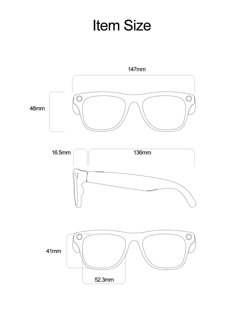 Xiaomi 6K HD AI Smart Glasses Photochromic Multifunction Bluetooth Calling Voice Assistant Music Player Translate Camera Glasses