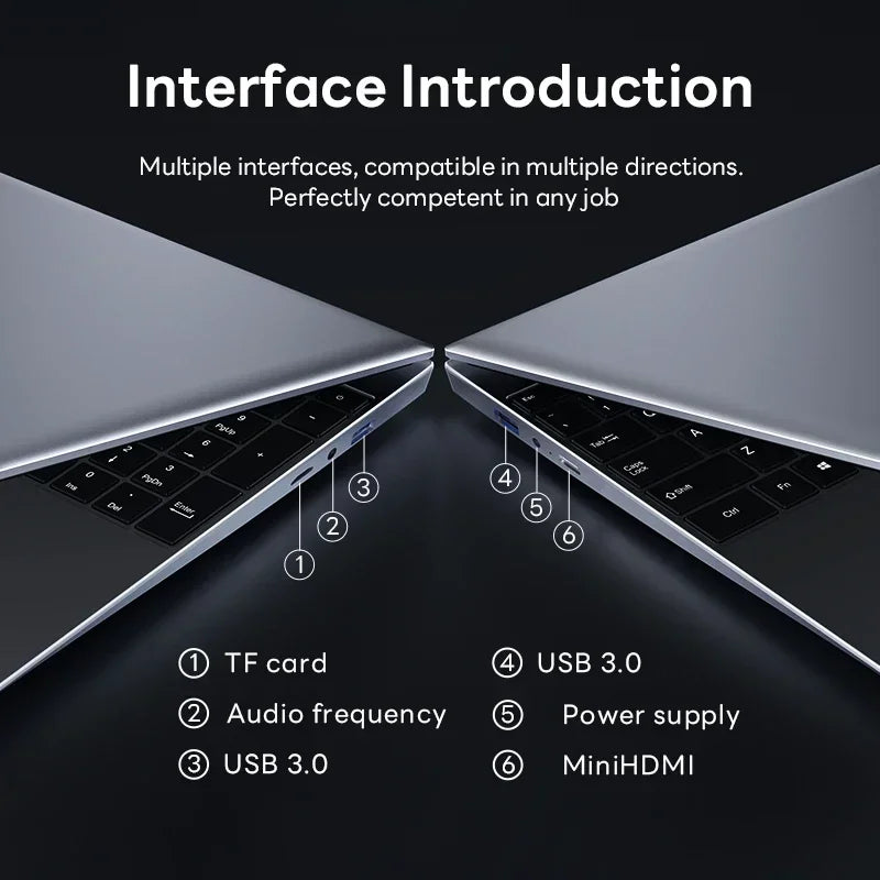 14.1” Laptop Windows 11 Intel Core i9-8950hk 16GB RAM 1/2TB M.2 SSD Laptops 4K HD Gaming laptop
