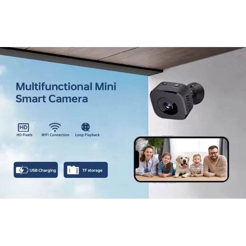 Xiaomi 6K Mini Security Camera Wireless 2.4G WiFi Monitoring Security Protection Remote Night Vision Surveillance Smart Home New