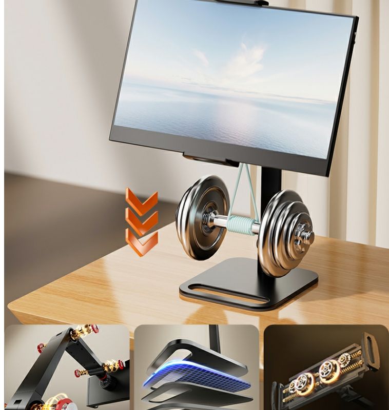 Portable Monitor Holder Metal Stand Adjustable Bracket 12-17 Inch Universal Expandable Display Base Vesa Mount Tablet 30cm Clip