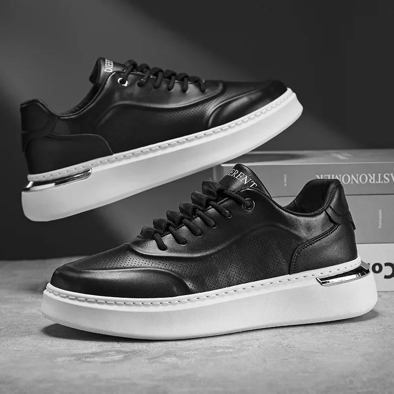 Casual Shoes For Men 2024 New Fashion Platform Sneakers Non-slip Comfortable Men's Shoe Male White Chunky Sports Running Shoes