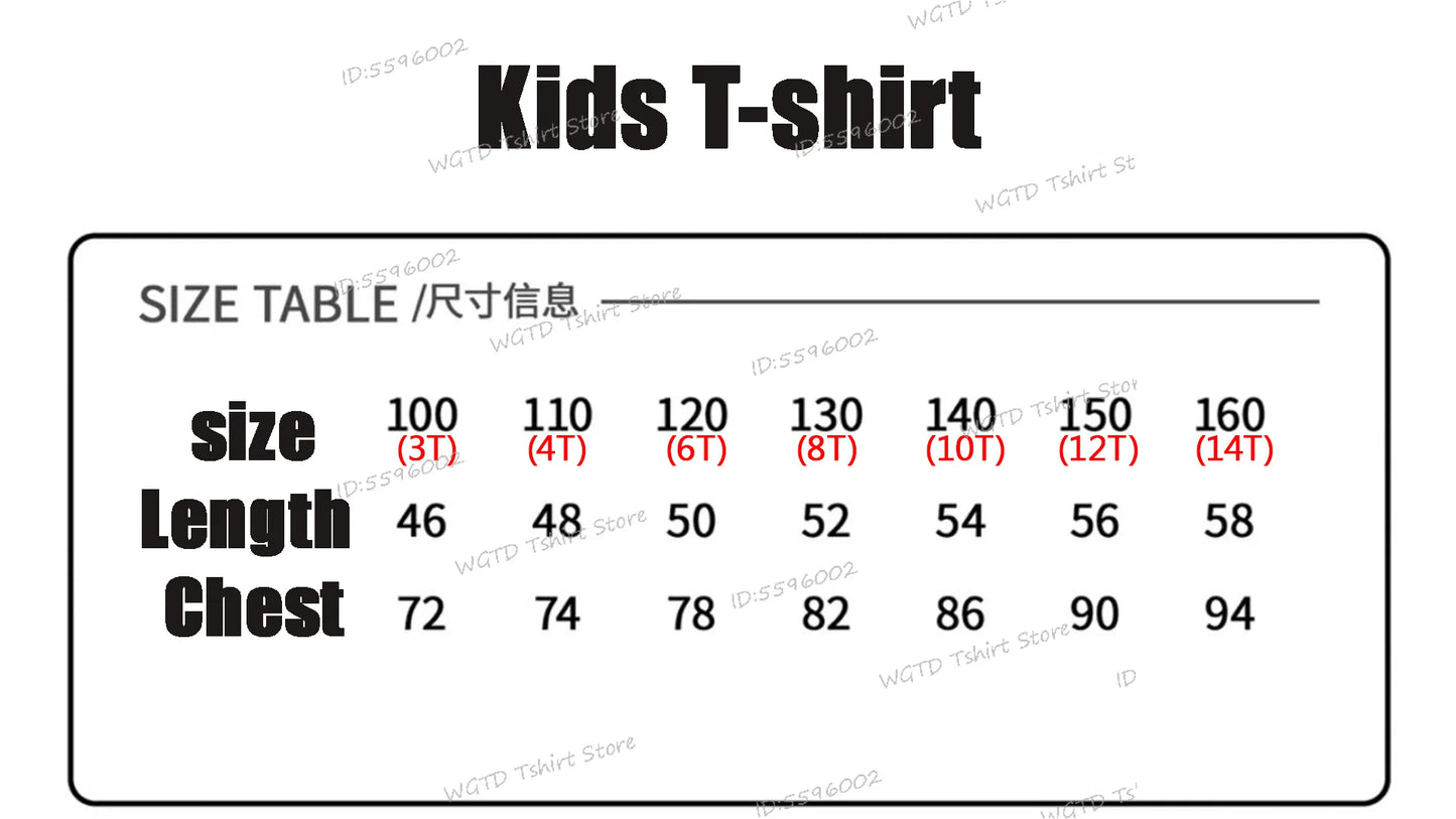 Fashion Casual Kids T-shirt Hot Movie Print Girls Tee Top Funny Cute Gift for Fans Cotton Tshirt Cartoon Children's Clothing