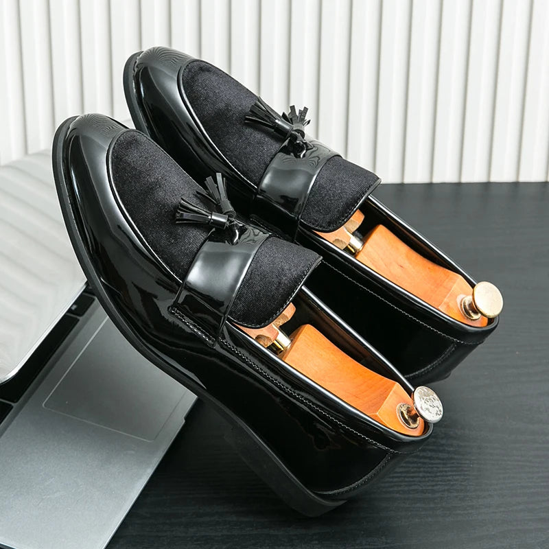 Men's Tassel Leather Shoes Men's Party Formal Loafers Casual Evening Dress Moccasins Wedding Shoes Fashion Casual Men's Shoes