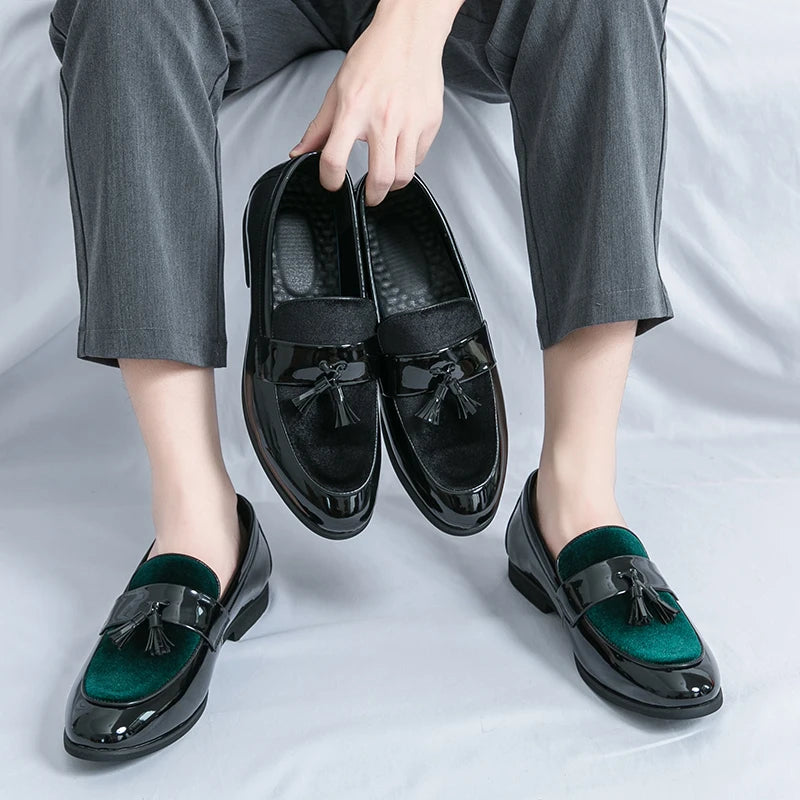 Men's Tassel Leather Shoes Men's Party Formal Loafers Casual Evening Dress Moccasins Wedding Shoes Fashion Casual Men's Shoes