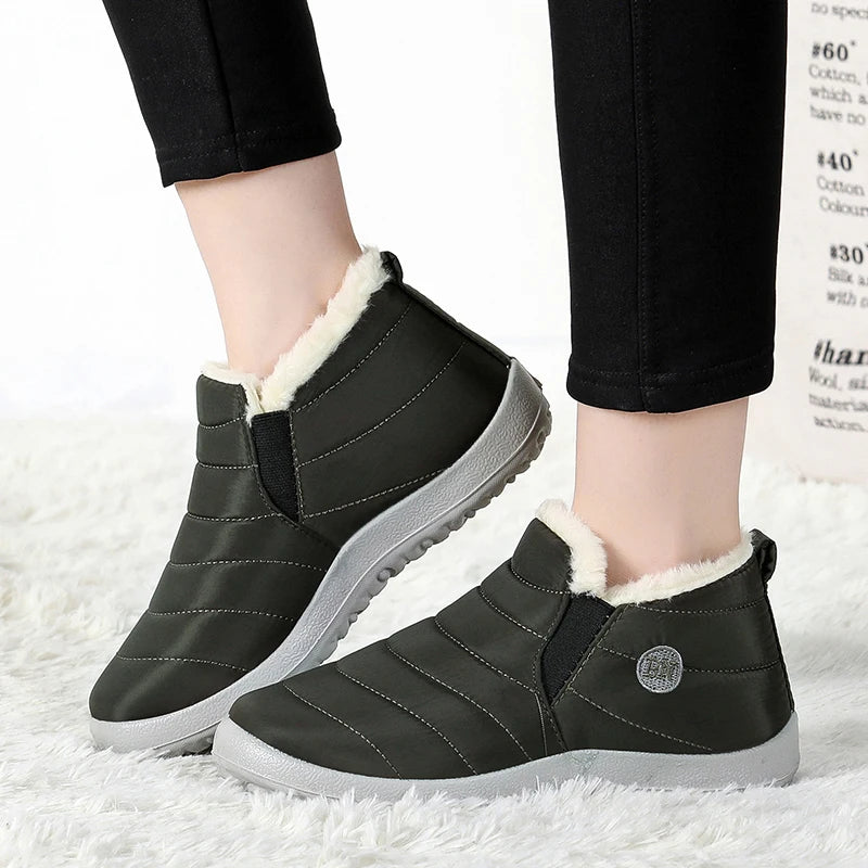 Boots Men Snow Plush Shoes Man Casual Winter Boots For Men Platform Shoes Men Hiking Men's Boots Plus Size Shoes Footwear