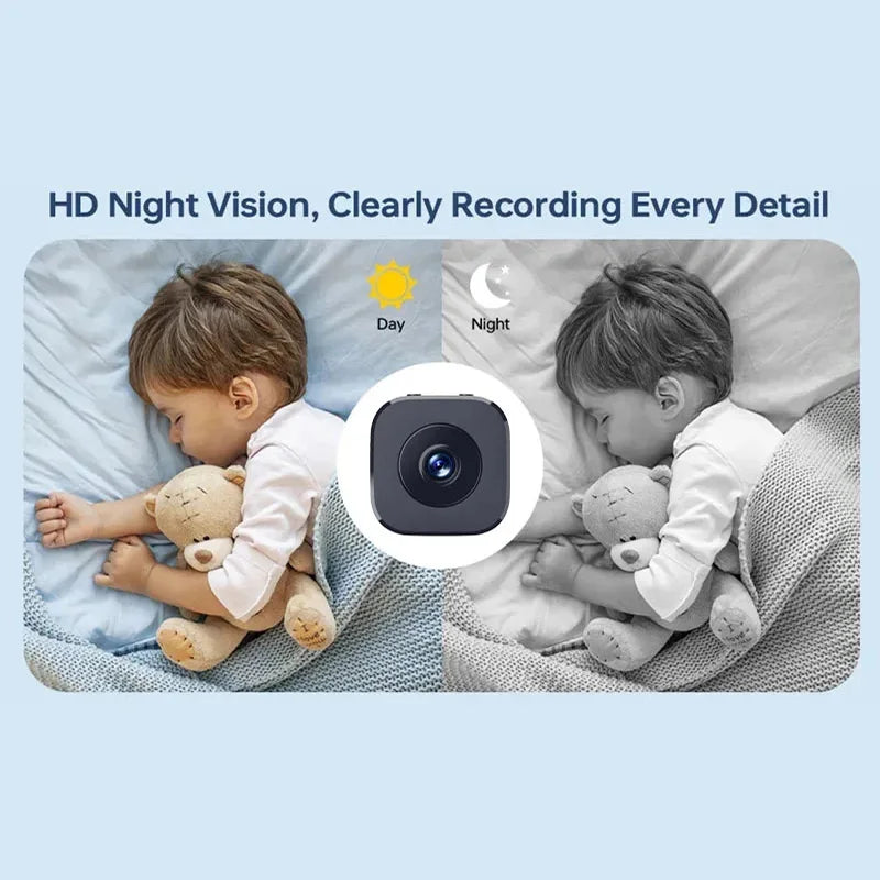 Xiaomi 6K Mini Security Camera Wireless 2.4G WiFi Monitoring Security Protection Remote Night Vision Surveillance Smart Home New