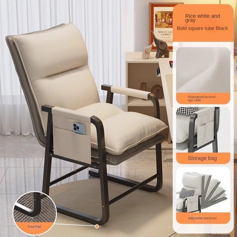 OLEVO Computer Chair For Home Use Comfortable Backrest Lazy Person Sofa Folding Recliner Study Office Chair Desk chair news