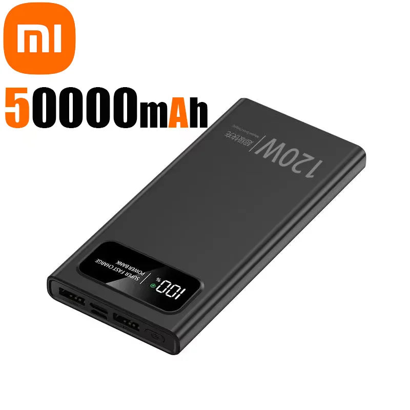 Xiaomi 200000mAh Power Bank 120W Fast Charging Portable Mobile Power Ultralarge Capacity Digital Display External Battery