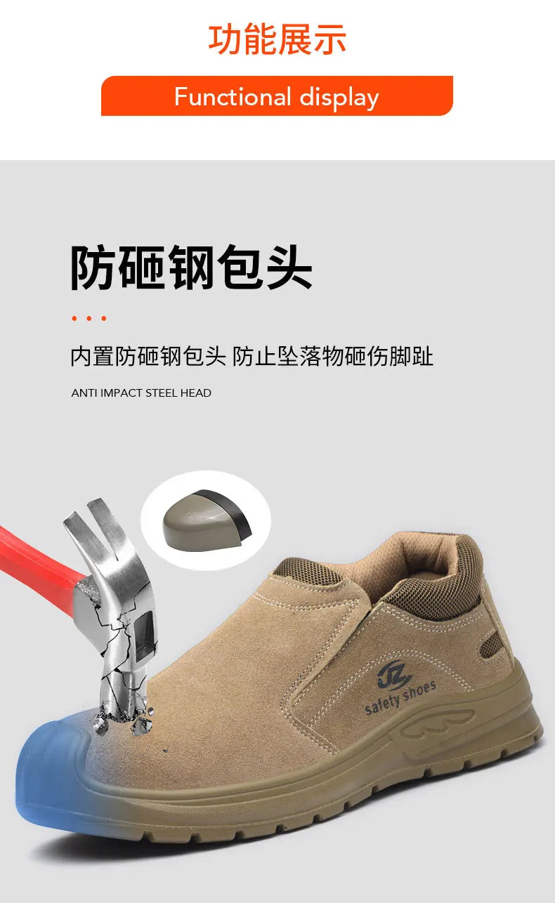 Insulated Safety Boots Men Anti-smash Anti-stab Safety Shoes for Men Construction Welding Work Shoes Safety Protective Men Shoes