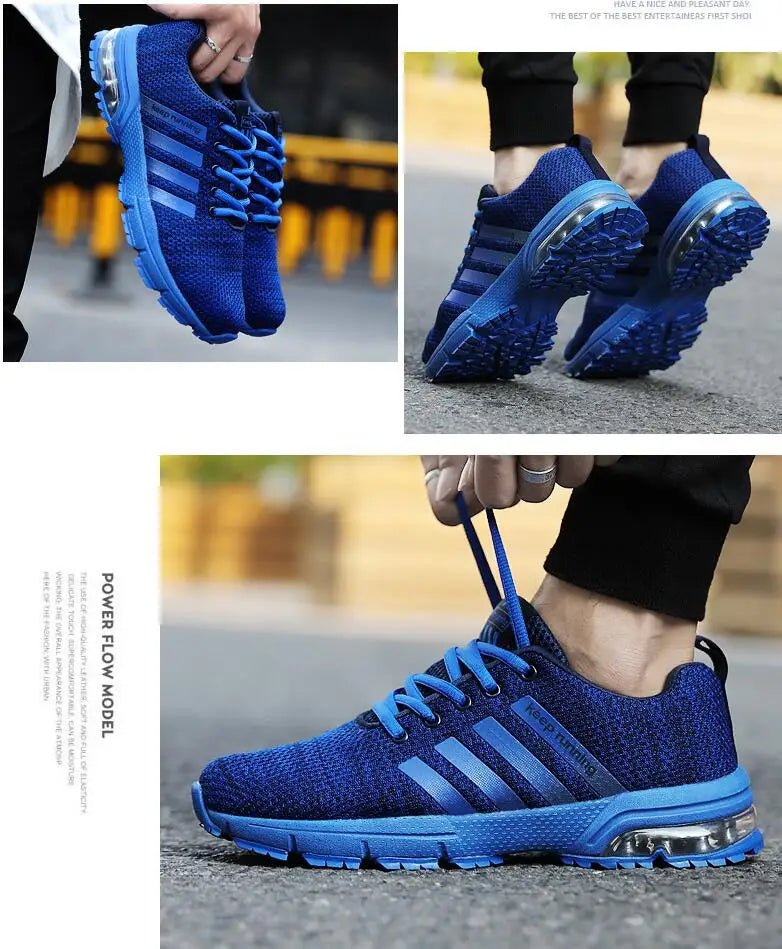 2022 New Men Shoes Casual White Sneakers Mens Trainers Air Cushion Men Sneakers Leisure Blue Shoes Men Tenis