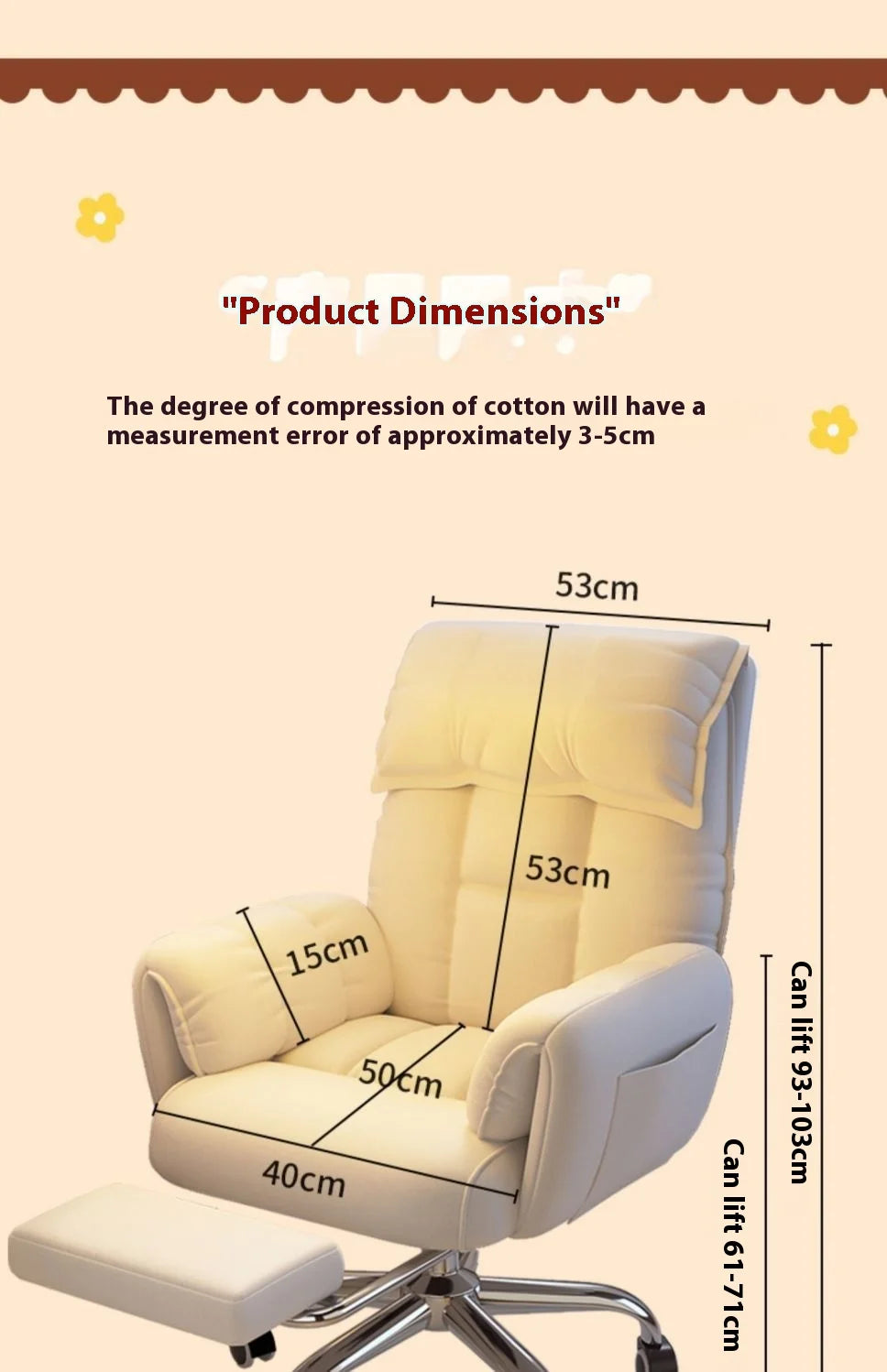 Computer Chair Comfortable Ergonomic Office Chair Lumbar Support Esports Chair 4D Adjustable Armrest Headrest Leisure Recliner