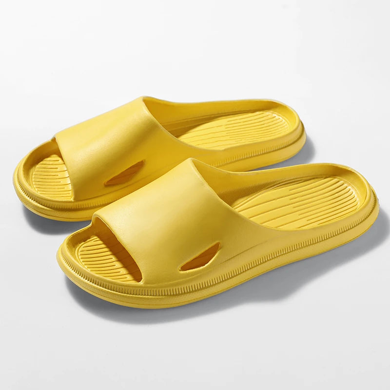 Women Men Sliders Cloud Slippers Non-Slip EVA Slippers Flip Flops with 1.6 inch Soft Thick Sole for Shower Bathroom Pool Beach