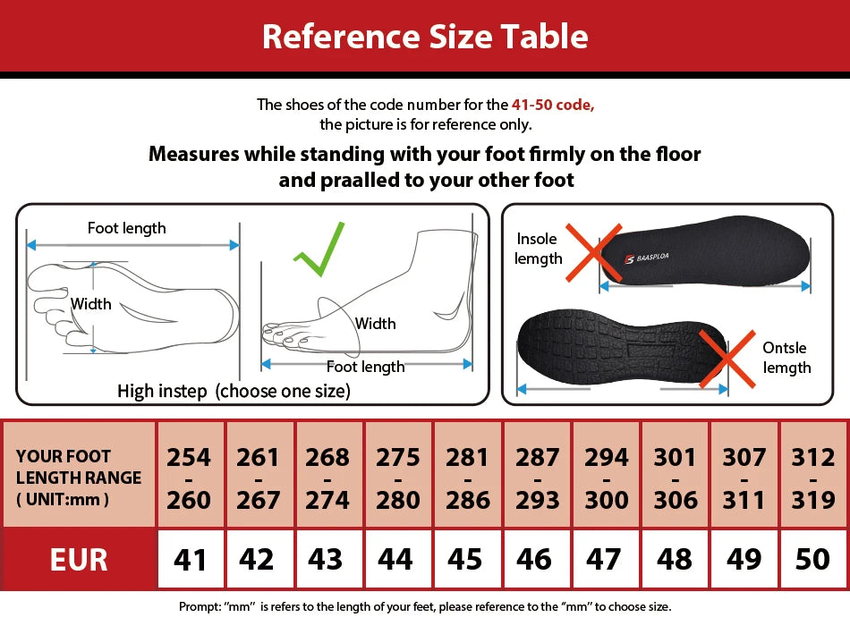 Baasploa Men Hiking Shoes Leather Waterproof Outdoor Sneakers Professional Men Comfort Casual Sneakers Male Antiskid Outdoor