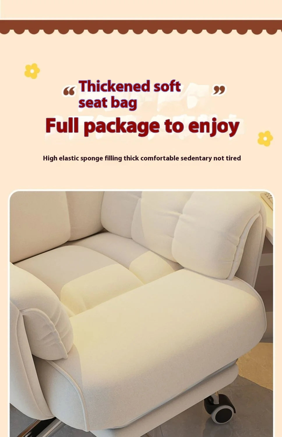 Computer Chair Comfortable Ergonomic Office Chair Lumbar Support Esports Chair 4D Adjustable Armrest Headrest Leisure Recliner