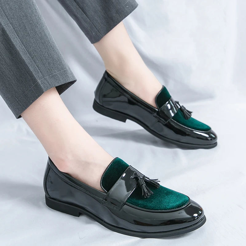 Men's Tassel Leather Shoes Men's Party Formal Loafers Casual Evening Dress Moccasins Wedding Shoes Fashion Casual Men's Shoes