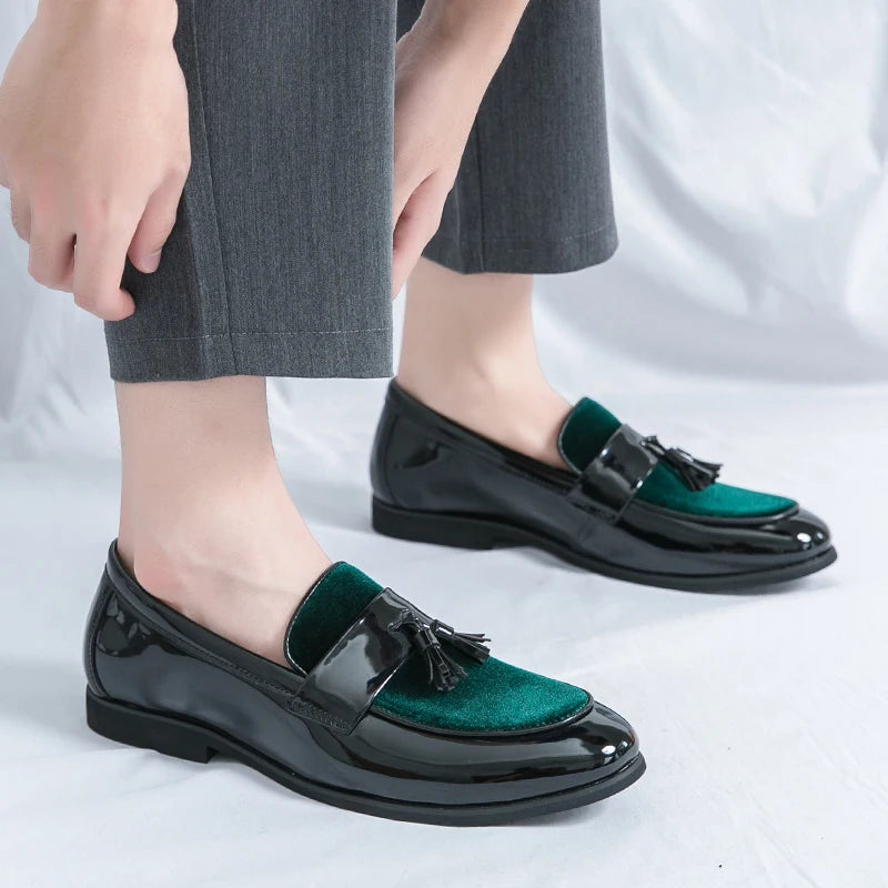 Men's Tassel Leather Shoes Men's Party Formal Loafers Casual Evening Dress Moccasins Wedding Shoes Fashion Casual Men's Shoes