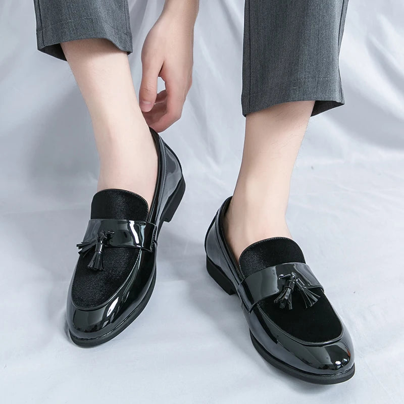 Men's Tassel Leather Shoes Men's Party Formal Loafers Casual Evening Dress Moccasins Wedding Shoes Fashion Casual Men's Shoes