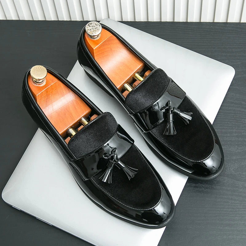 Men's Tassel Leather Shoes Men's Party Formal Loafers Casual Evening Dress Moccasins Wedding Shoes Fashion Casual Men's Shoes