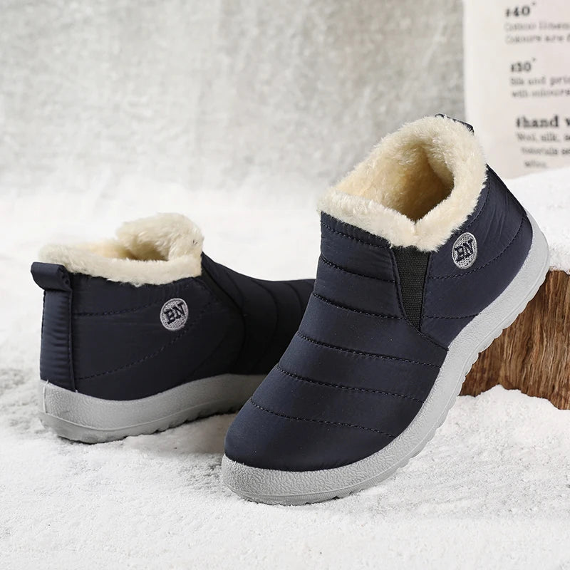 Boots Men Snow Plush Shoes Man Casual Winter Boots For Men Platform Shoes Men Hiking Men's Boots Plus Size Shoes Footwear