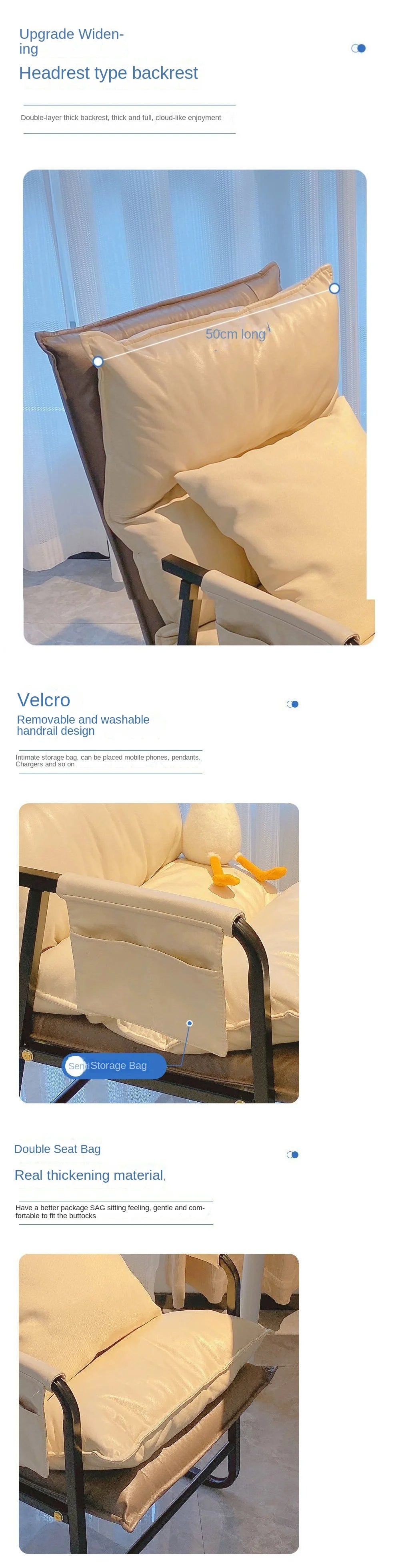 OLEVO Computer Chair For Home Use Comfortable Backrest Lazy Person Sofa Folding Recliner Study Office Chair Desk chair news