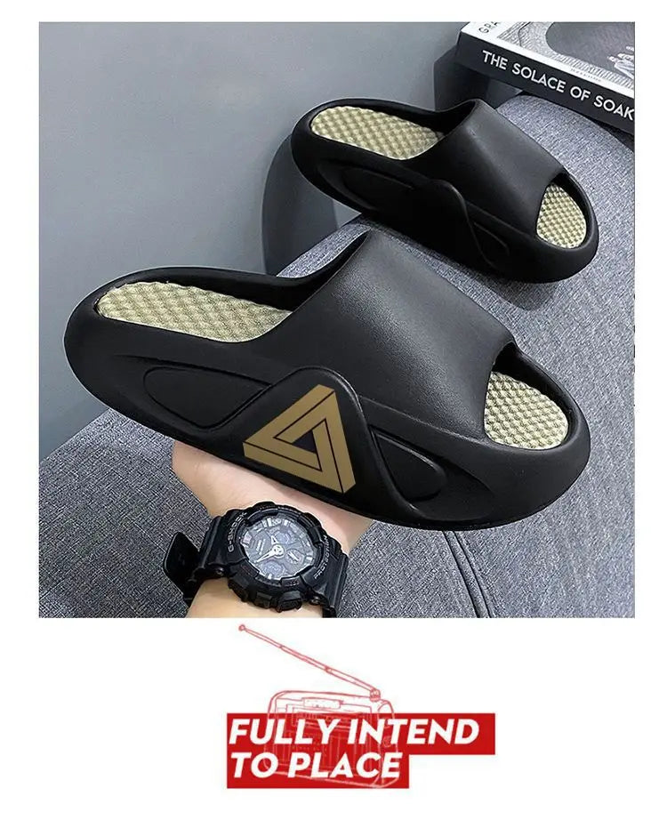 Summer Thick Sole Slippers Men Women EVA Soft Bottom Indoor Home Slides Sandals Light Beach Shoes Male Slippers Flip Flops