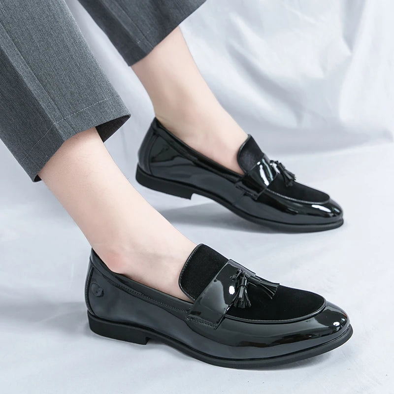 Men's Tassel Leather Shoes Men's Party Formal Loafers Casual Evening Dress Moccasins Wedding Shoes Fashion Casual Men's Shoes