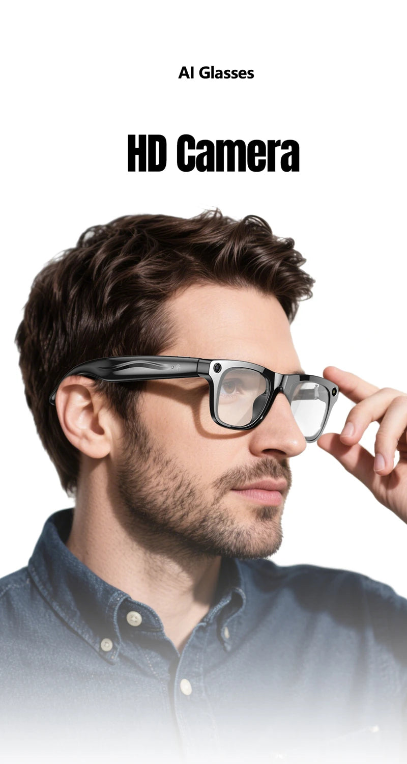 Xiaomi 6K HD AI Smart Glasses Photochromic Multifunction Bluetooth Calling Voice Assistant Music Player Translate Camera Glasses
