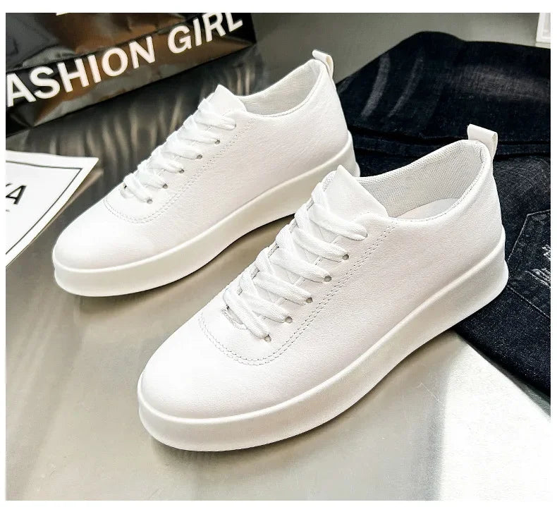 Spring/Summer Men's Shoes  New Style Feet Skateboard Small Black Lazy Shoes Casual Lightweight Sports Lace up Shoes