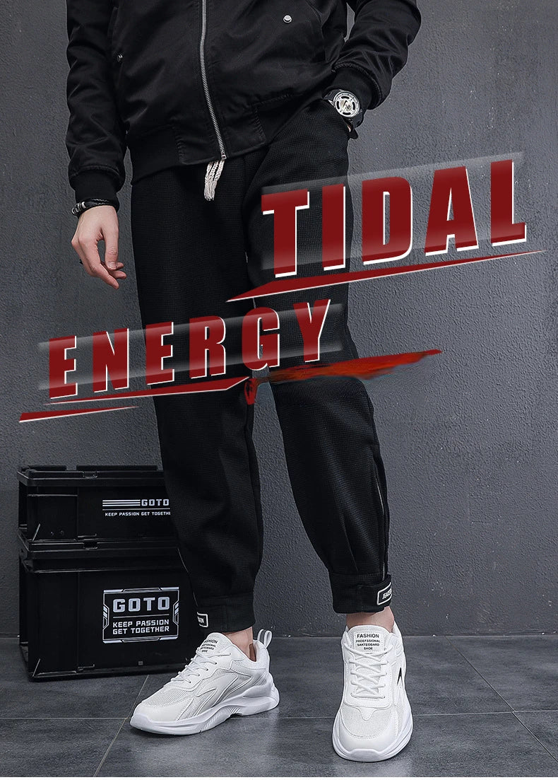 Summer Mesh Sneakers Men's Comfortable Breathable Platform Shoes 2023 Trendy Tennis Shoes Korean Version All-match Casual Shoes