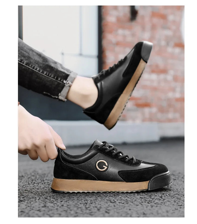 Luxury Men's Casual Shoes 2024 New High Quality Leather Shoes for Men Fashion Comfortable Sports Shoe Outdoor Men's Tennis Shoes