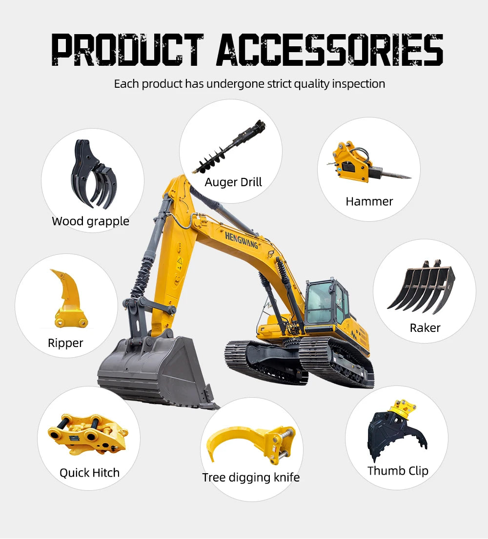 37 ton Large Crawler Excavator  Heavy Hydraulic Digger Construction Machinery Equipment China Factory Customized