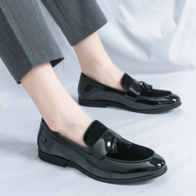 Men's Tassel Leather Shoes Men's Party Formal Loafers Casual Evening Dress Moccasins Wedding Shoes Fashion Casual Men's Shoes