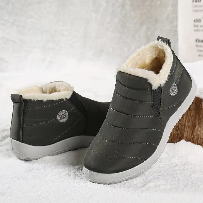Boots Men Snow Plush Shoes Man Casual Winter Boots For Men Platform Shoes Men Hiking Men's Boots Plus Size Shoes Footwear