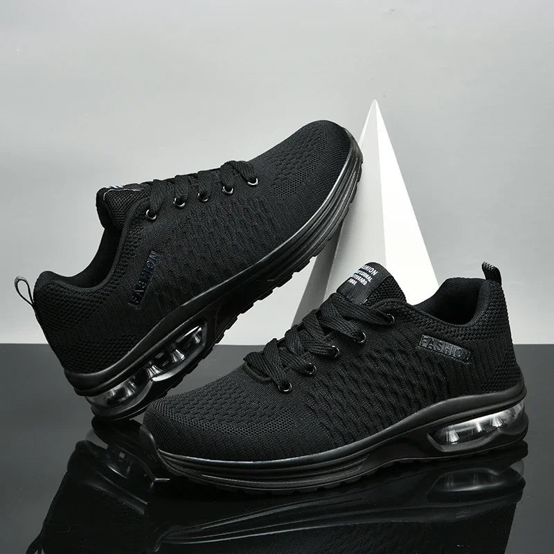 Men Running Shoes Lace Up Sneakers Fashion Lightweight Male Casual Shoes Mesh Walking Tennis Shoe Outdoor Men Shoes Plus Size 47