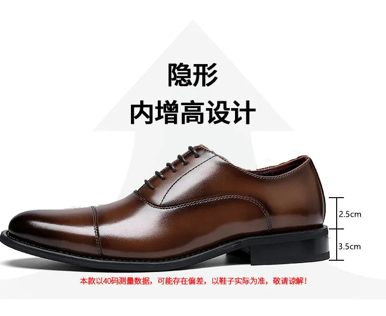 Man Genuine Leather Shoes Rubber Sole Man Business Office Male Dress Leather Wedding Party Shoes Plus 48 Men Italian Shoe