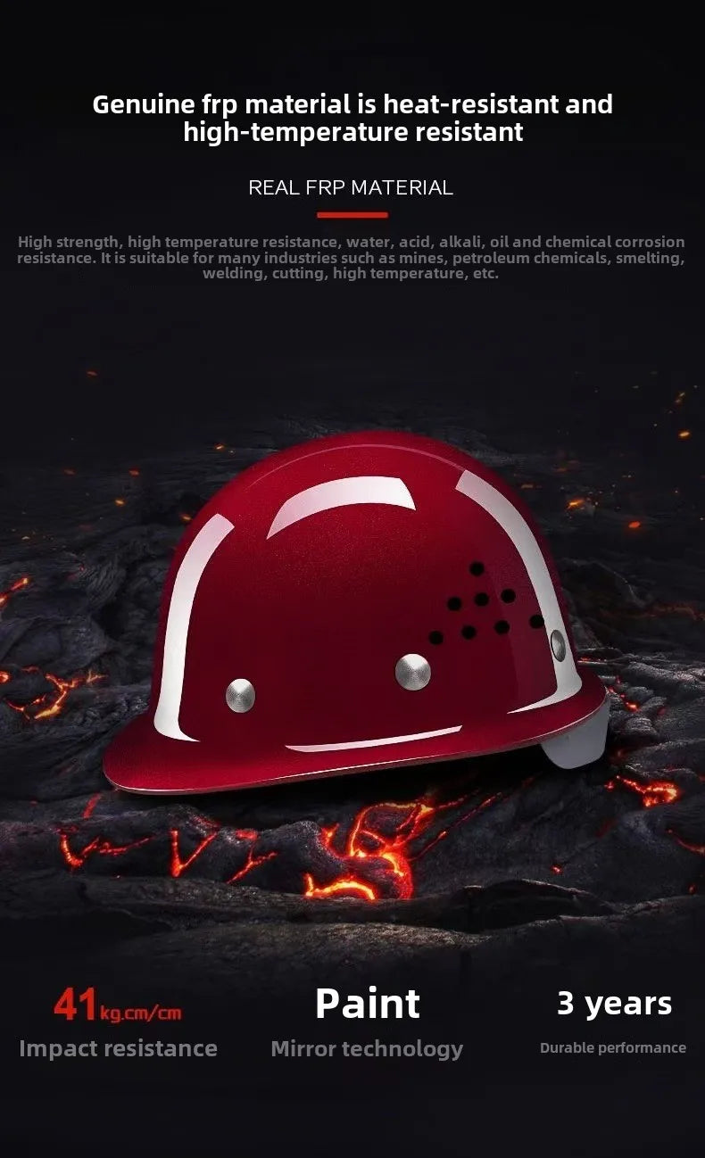 Thickening Breathable Impact Resistant ABS Safety Helmet for Construction Site Helmet for Construction Protection