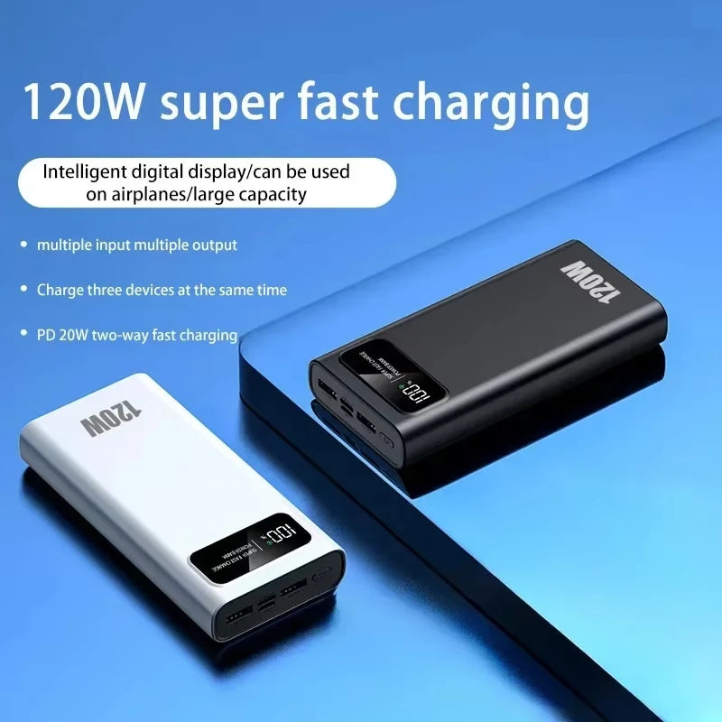 Xiaomi 200000mAh Power Bank 120W Fast Charging Portable Mobile Power Ultralarge Capacity Digital Display External Battery