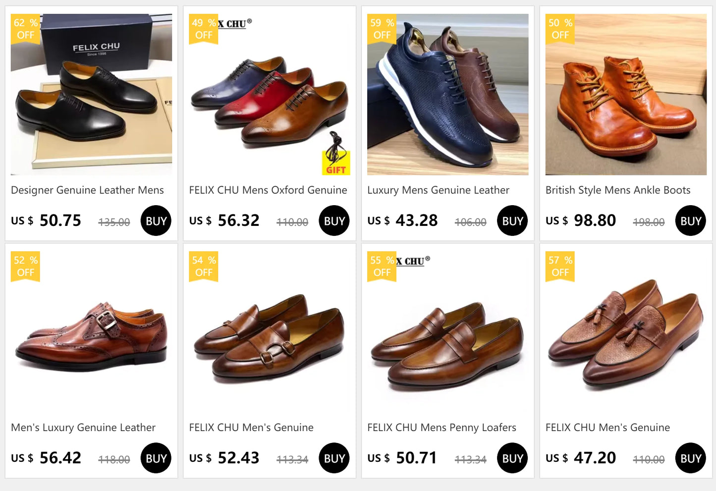 Men's Casual Fashion Shoes 2022 High-Quality Genuine Leather Lace-Up Luxury Sneakers Blue/Black Breathable Flat Oxfords